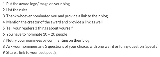Mystery-blogger-award-rules